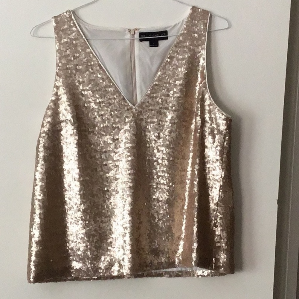 Rachel Zoe - Gold sequin top